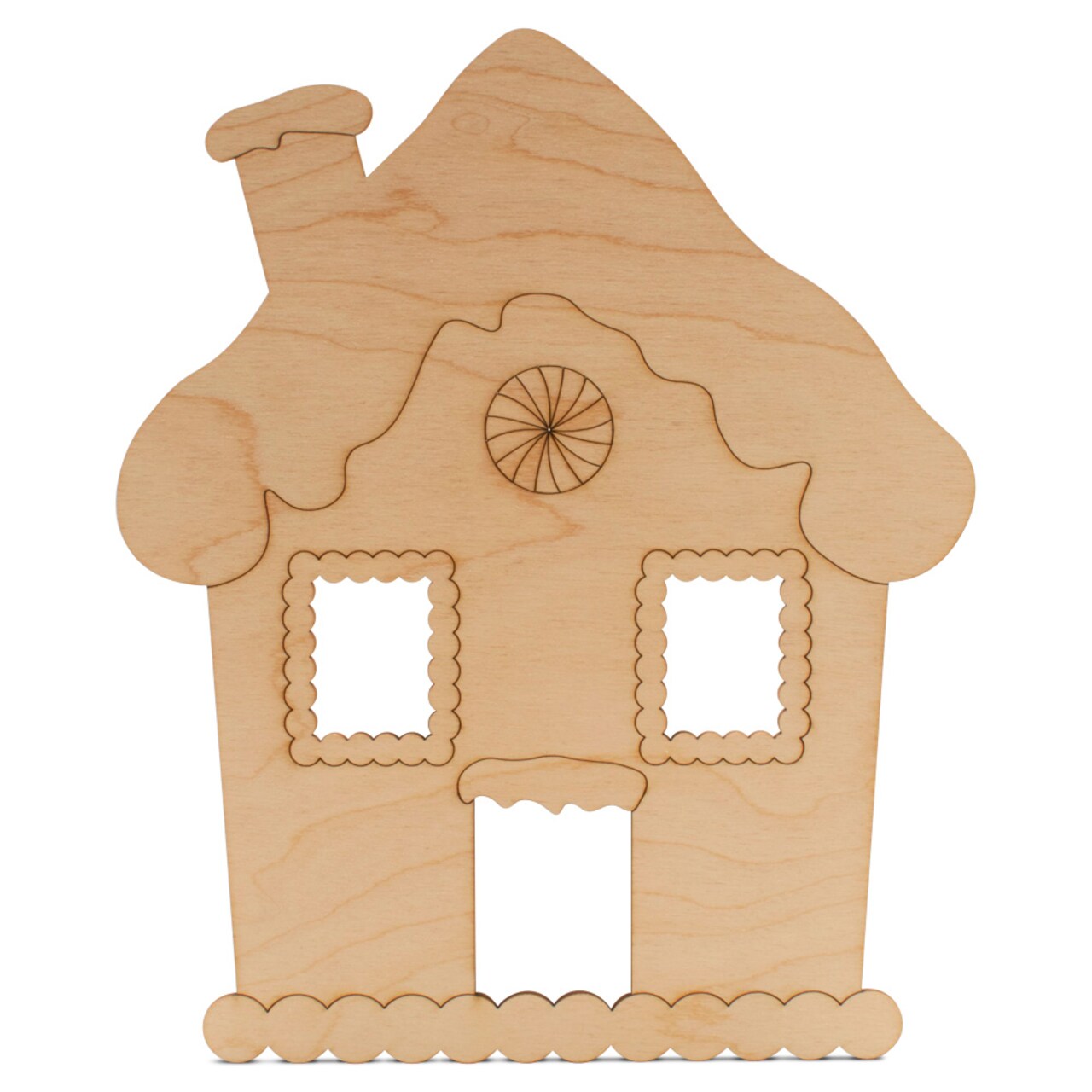 Christmas Wood Gingerbread House Cutout, From 6"- 22" | Woodpeckers